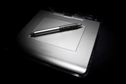 Tablet with stylus Stock Photos