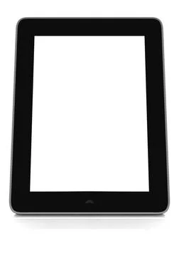 Tablet a tablet blanko with little flipped vertically Copyright: xZoonar.c... Stock Photos