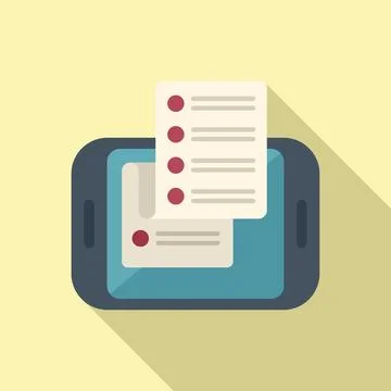 Tablet task schedule icon flat vector. Event person イラスト素材