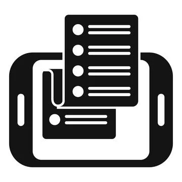 Tablet task schedule icon simple vector. Event person Stockillustratie