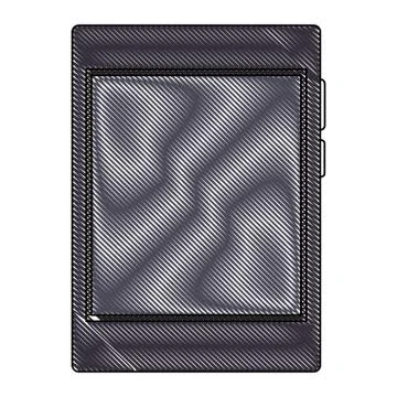 Tablet technology isolated scribble Stock Illustration