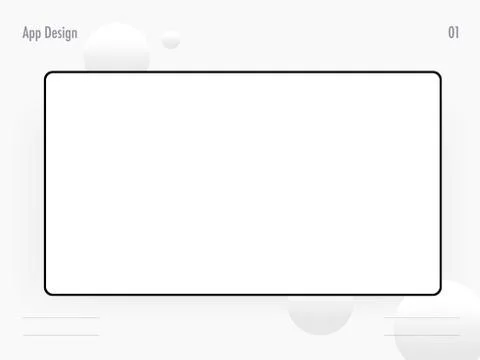 Tablet Template Wireframe Mockup for App Design Illustrazione stock