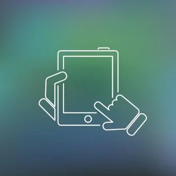 Tablet thin icon Illustration
