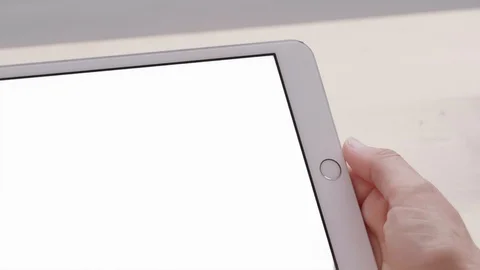 Tablet Touch Screen Technology Close Up, Finger Hand Digital Communication Video stock 99671283