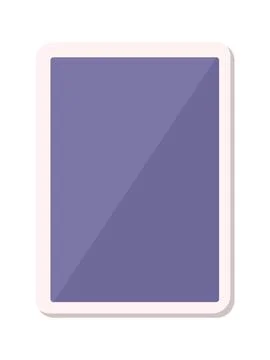 Tablet touchscreen vector design element Stock Illustration