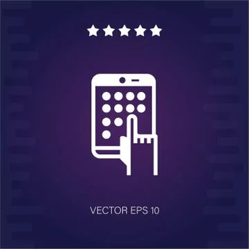 Tablet vector icon Illustrazione stock