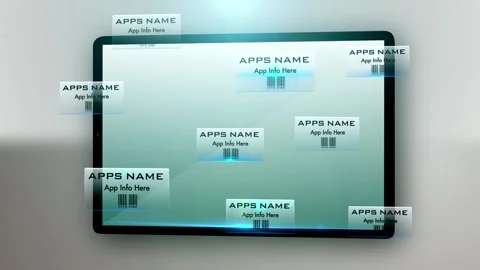 Tablet Video Promo Opener 스톡 After Effects