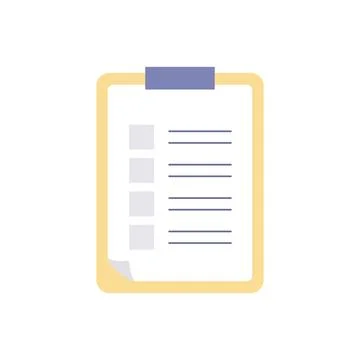 Tablet with votes, voting, habits tracker. vector illustration Illustrazione stock