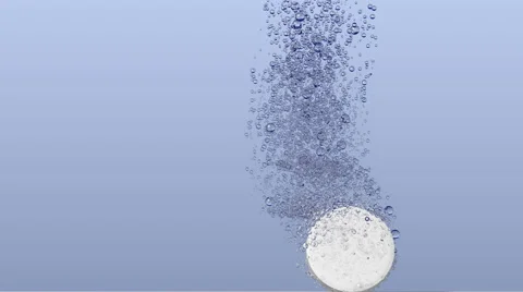 Tablet in water 库存影片 60702389