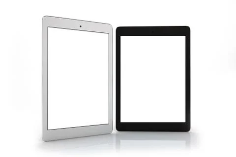 Tablet On White Background 스톡 일러스트