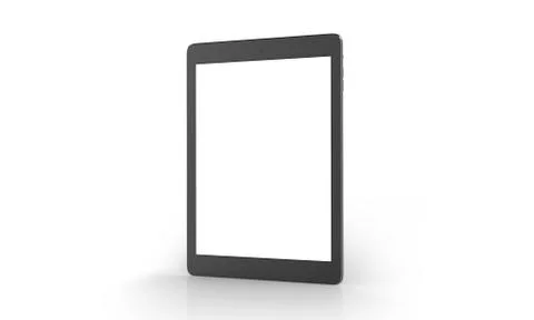 Tablet On White Background Stock Illustration