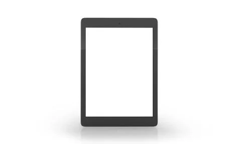 Tablet On White Background 스톡 일러스트