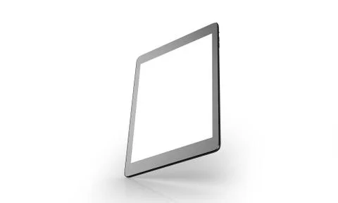 Tablet On White Background 스톡 일러스트