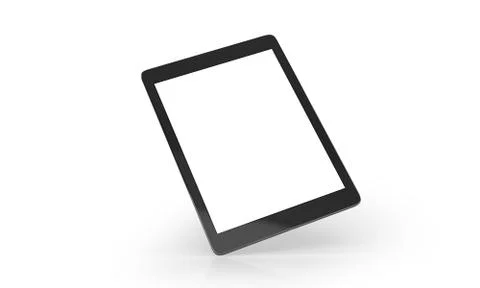Tablet On White Background 스톡 일러스트
