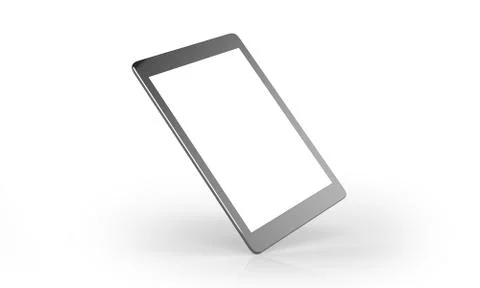 Tablet On White Background 스톡 일러스트
