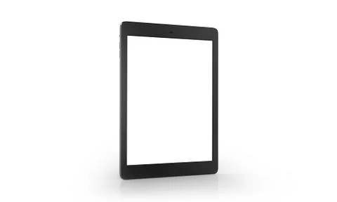 Tablet On White Background 스톡 일러스트