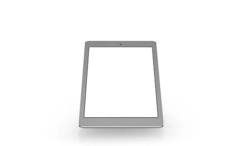 Tablet On White Background 스톡 일러스트