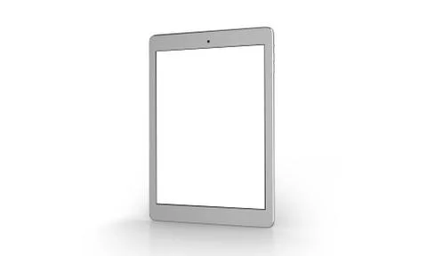 Tablet On White Background 스톡 일러스트