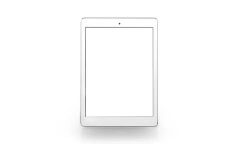 Tablet On White Background 스톡 일러스트
