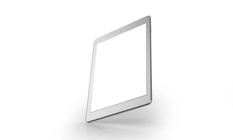 Tablet On White Background 스톡 일러스트