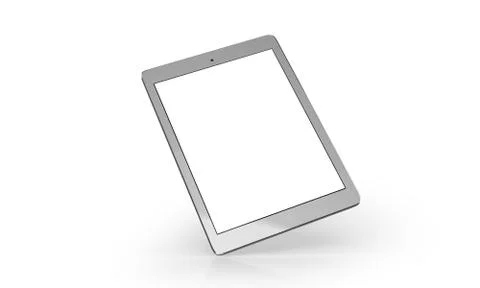 Tablet On White Background 스톡 일러스트