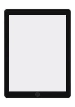 Tablet on white background Stock Illustration