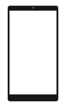 Tablet with white screen Stock Illustration