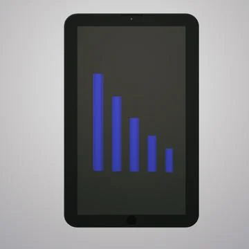 Tablet, work, schedule Stock Illustration