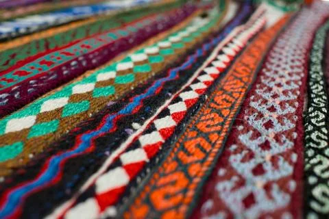 Tablet woven bands Stock Photos