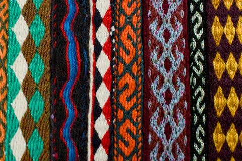 Tablet woven bands Stock Photos