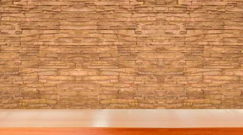 Tabletop with brick Stock Photos