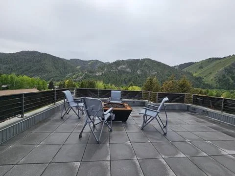 Tabletop mountain skyline Stock Photos