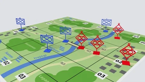 Tabletop tactical war game Видео 231989990