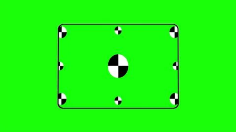 TabletPC turns on on green background. Easy customizable green screen. Computer Stock Illustration