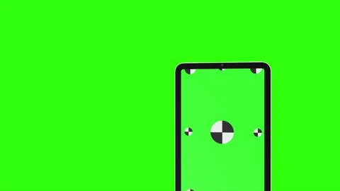 TabletPC turns on on green background. Easy customizable green screen. Computer Stock Illustration