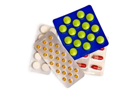 Tablets and capsules Stock Photos