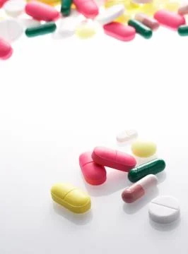 Tablets and pills Stock Photos