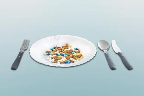 Tablets and pills Stock Photos
