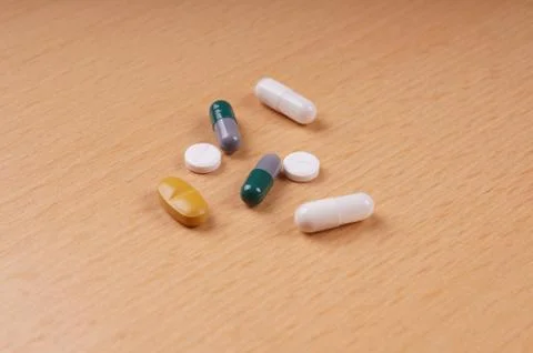 Tablets and pills Stock Photos