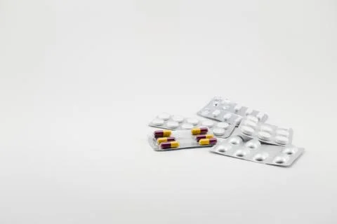 Tablets and pills Stock Photos