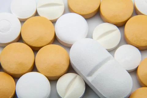 Tablets and pills Stock Photos