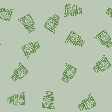 Tablets artichoke glyph vector seamless pattern Stock Illustration
