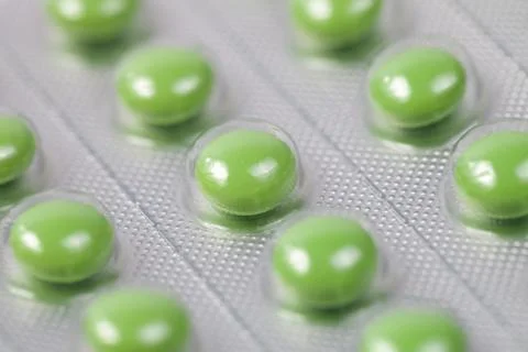 Tablets in blister pack Stock Photos