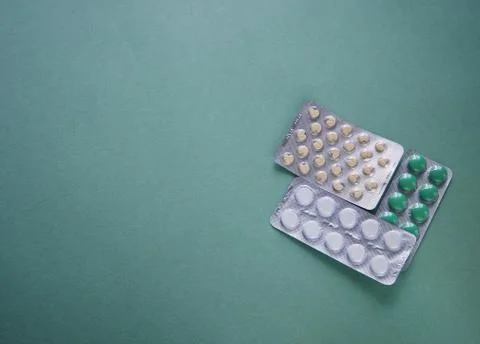 Tablets in blister packaging. Stock Photos