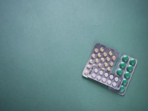 Tablets in blister packaging. Stock Photos