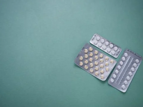 Tablets in blister packaging. Stock Photos