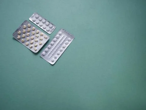 Tablets in blister packaging. Stock Photos