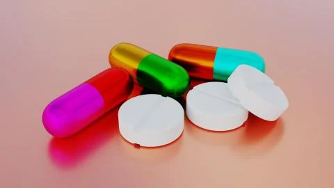 Tablets-capsules Stock Illustration