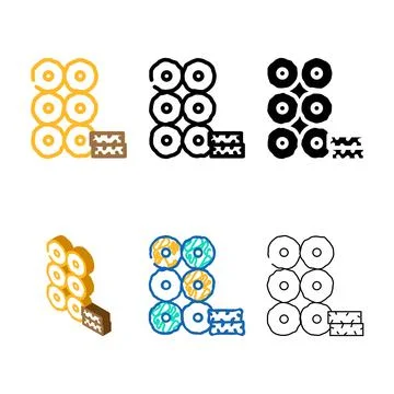 Tablets clean peat color icon vector Stock Illustration