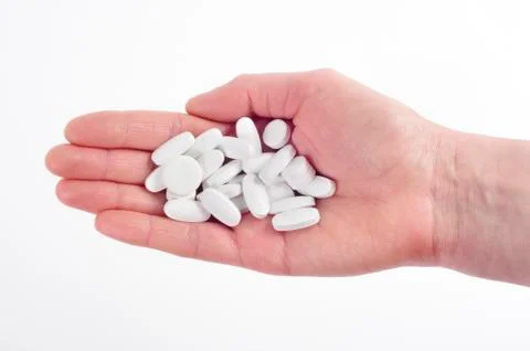 Tablets in hand Foto stock